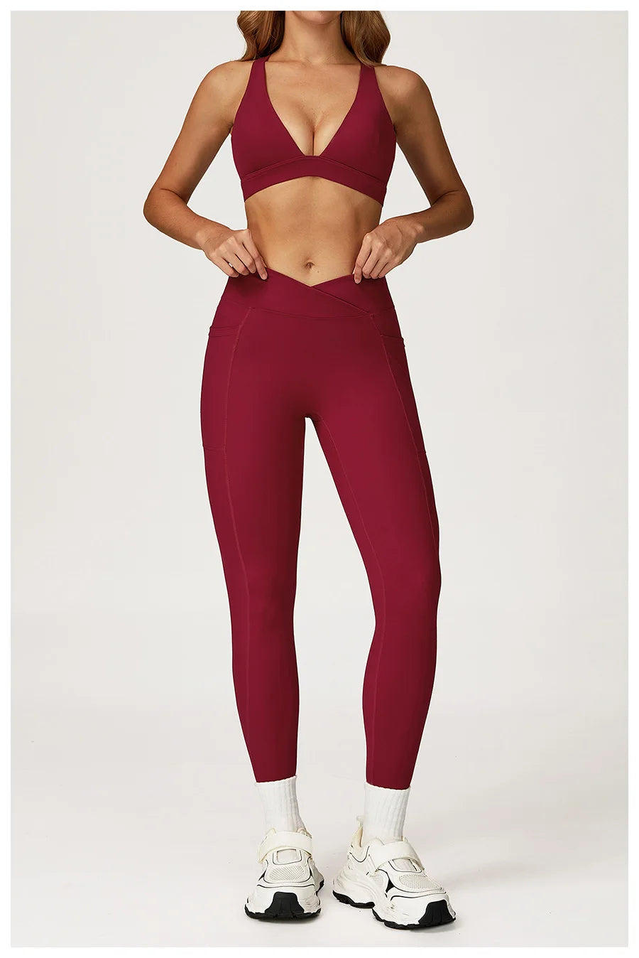 Yoga Set 2 Pieces Workout Outfits Fitness Sportswear