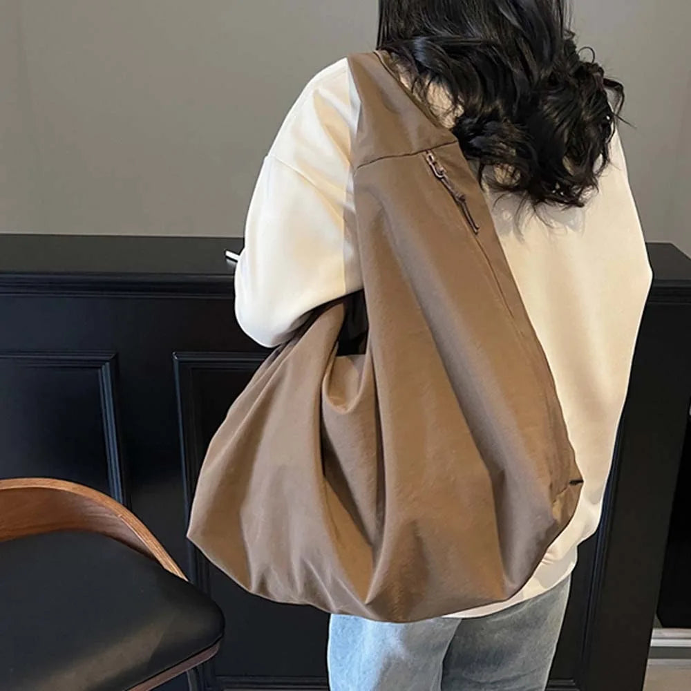 Casual Nylon Multi-Pocket Japanese-Style Tote