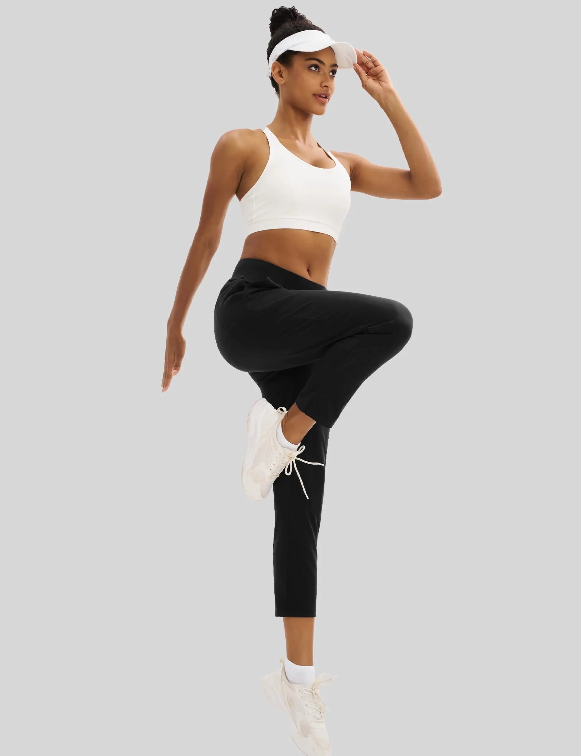 TACVASEN Golf Pants Womens UPF 50+ Lightweight Stretch High Waisted Pants