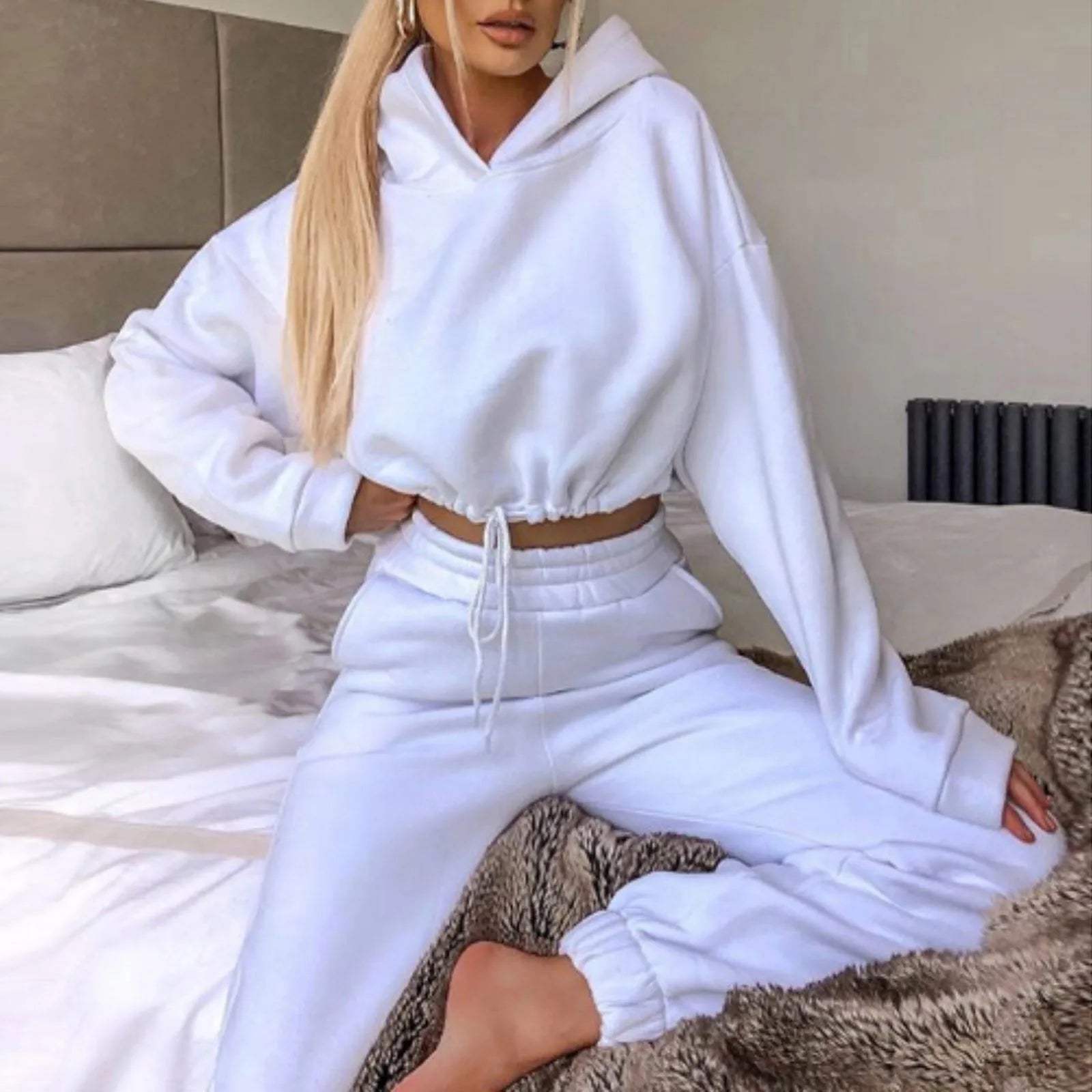 Long-Sleeve Sports Casual Suit Two-Piece Set