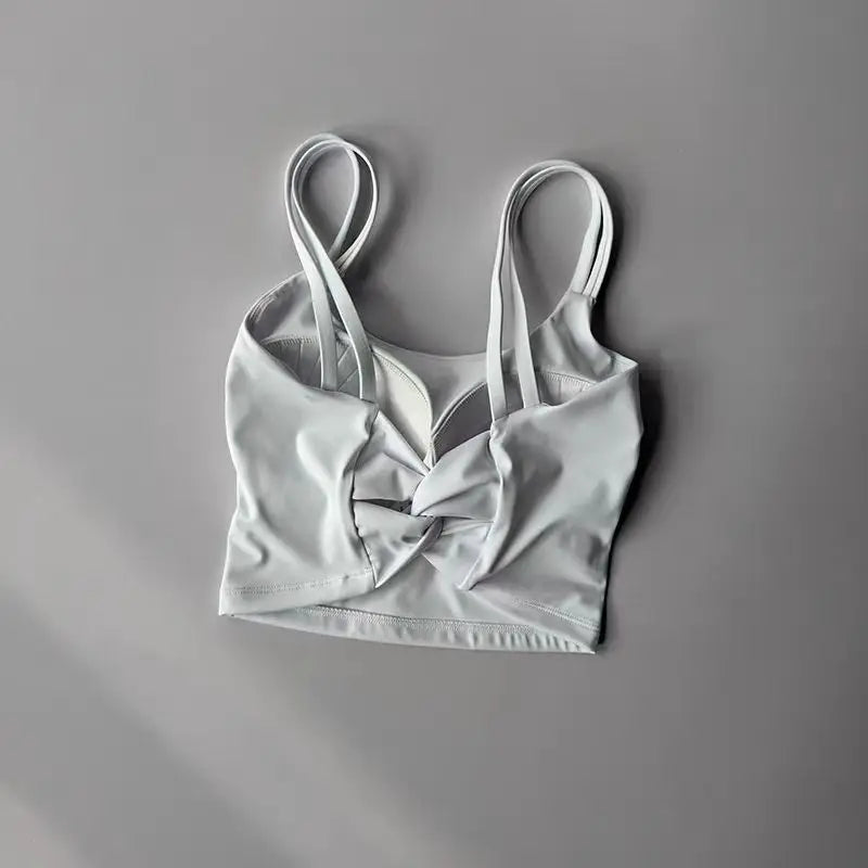 Knotted Back Sports Bra