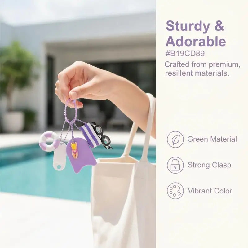 Floating Waterproof Keychain 2 – High Buoyancy Easy Grip Key Chain for Swimming, Snorkeling & Boating