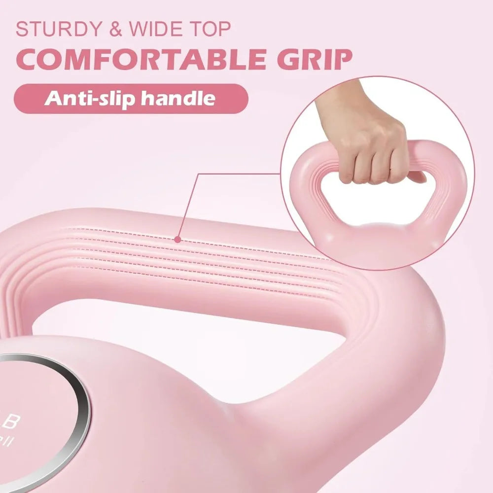 Pink Kettlebell Strength Training Set