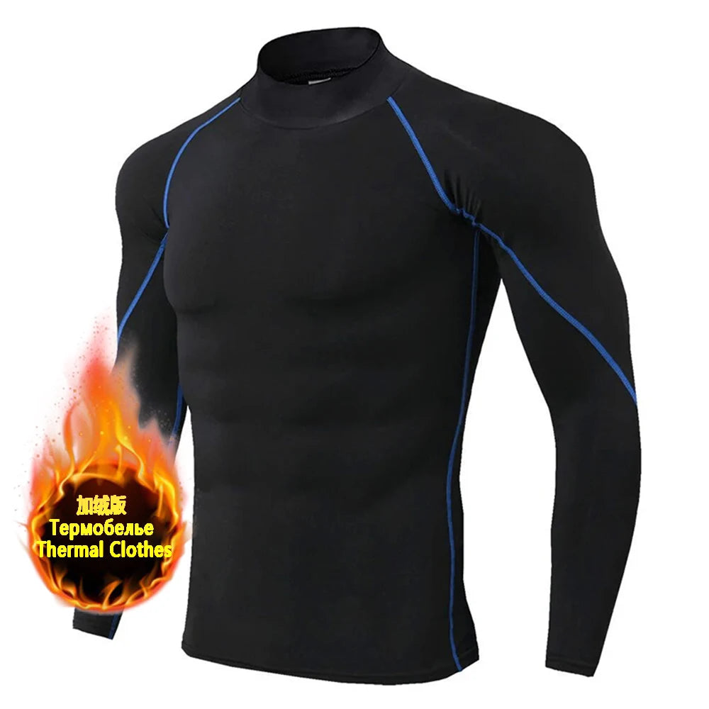 Ultra Soft Compression High Collar Man Tops