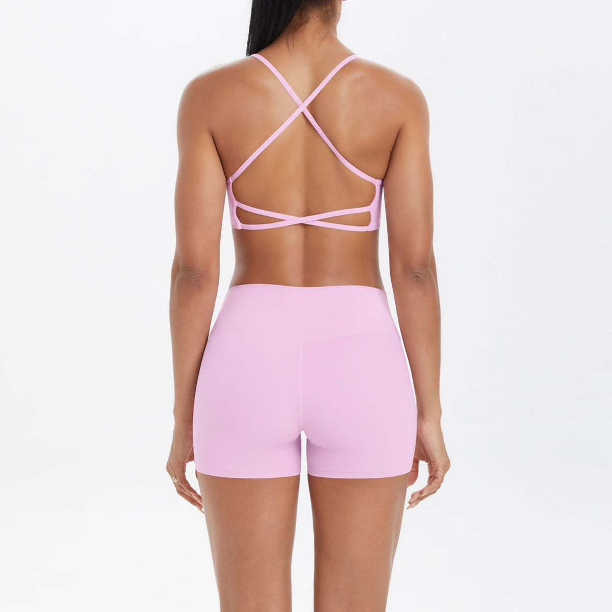 2PCS Yoga Clothes Halter Top Set