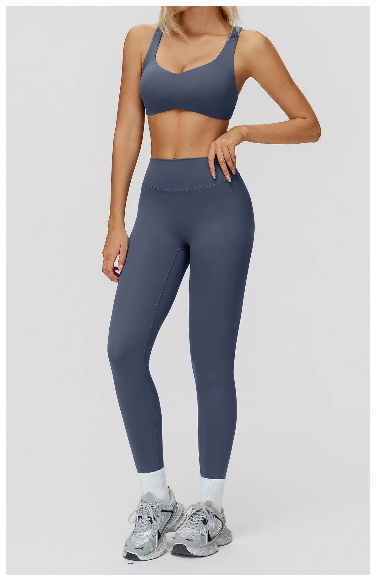 2PCS Yoga Set Women Quick Dry Gym Clothes