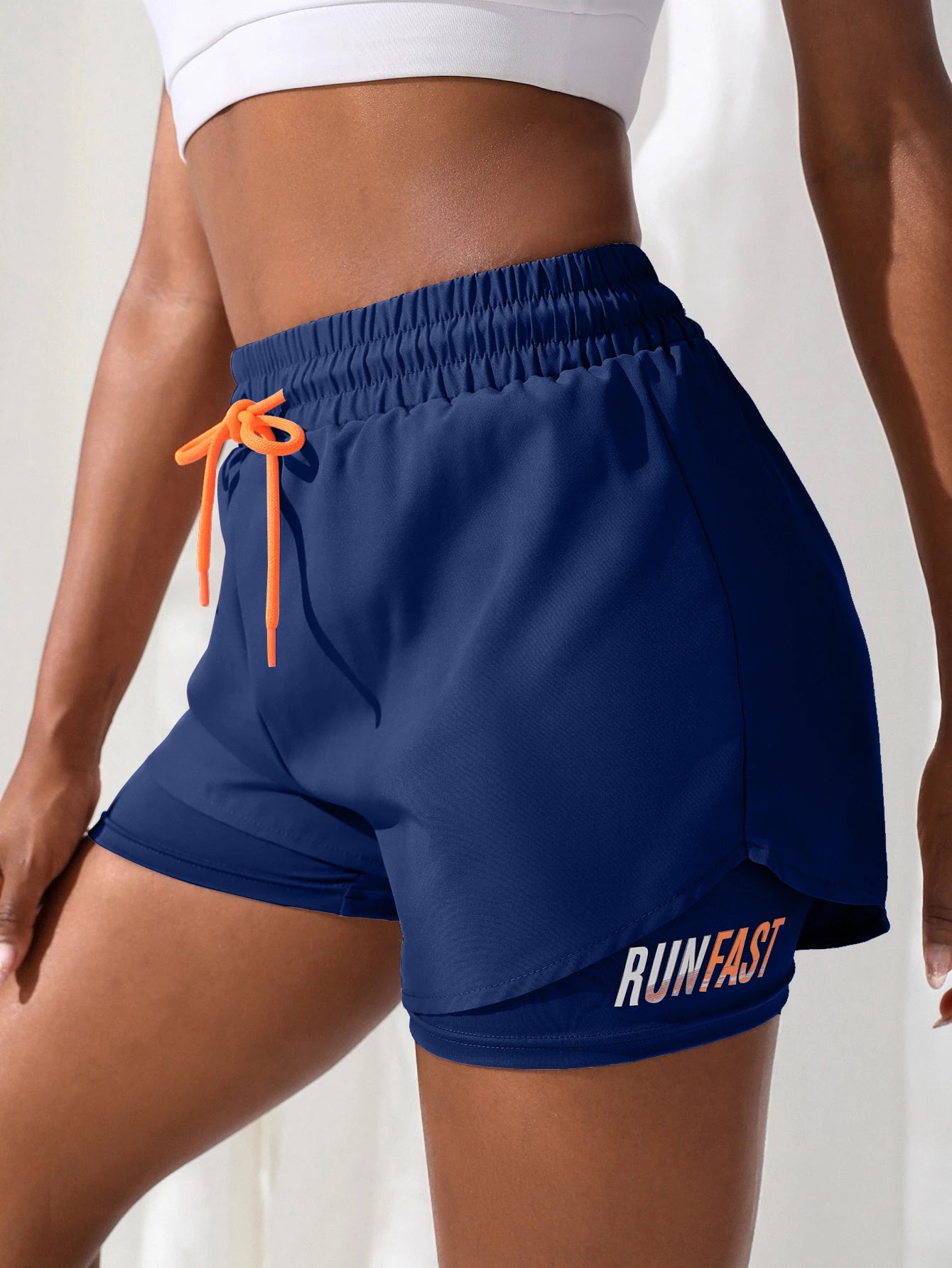 Women's High Rise Yoga Shorts with Elastic Proximity Control