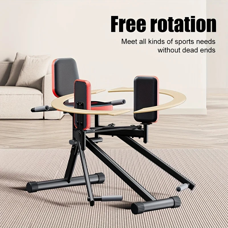Home Hip & Thigh Exercise Equipment – Adjustable Resistance Leg Abduction Machine + 2 Resistance Ropes