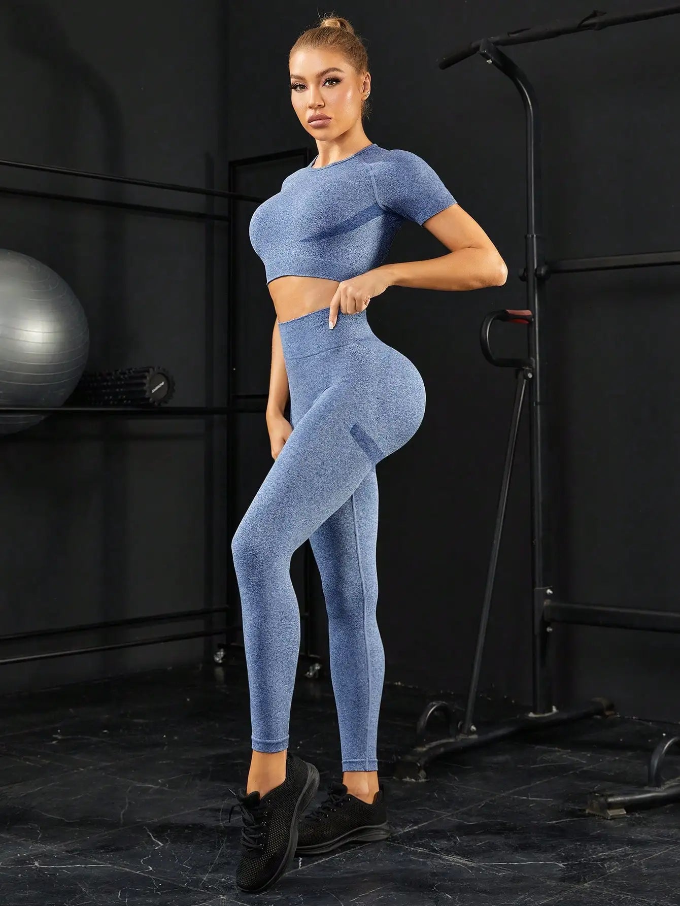 Fitness Yoga Set Seamless Sport Women's Two-Piece