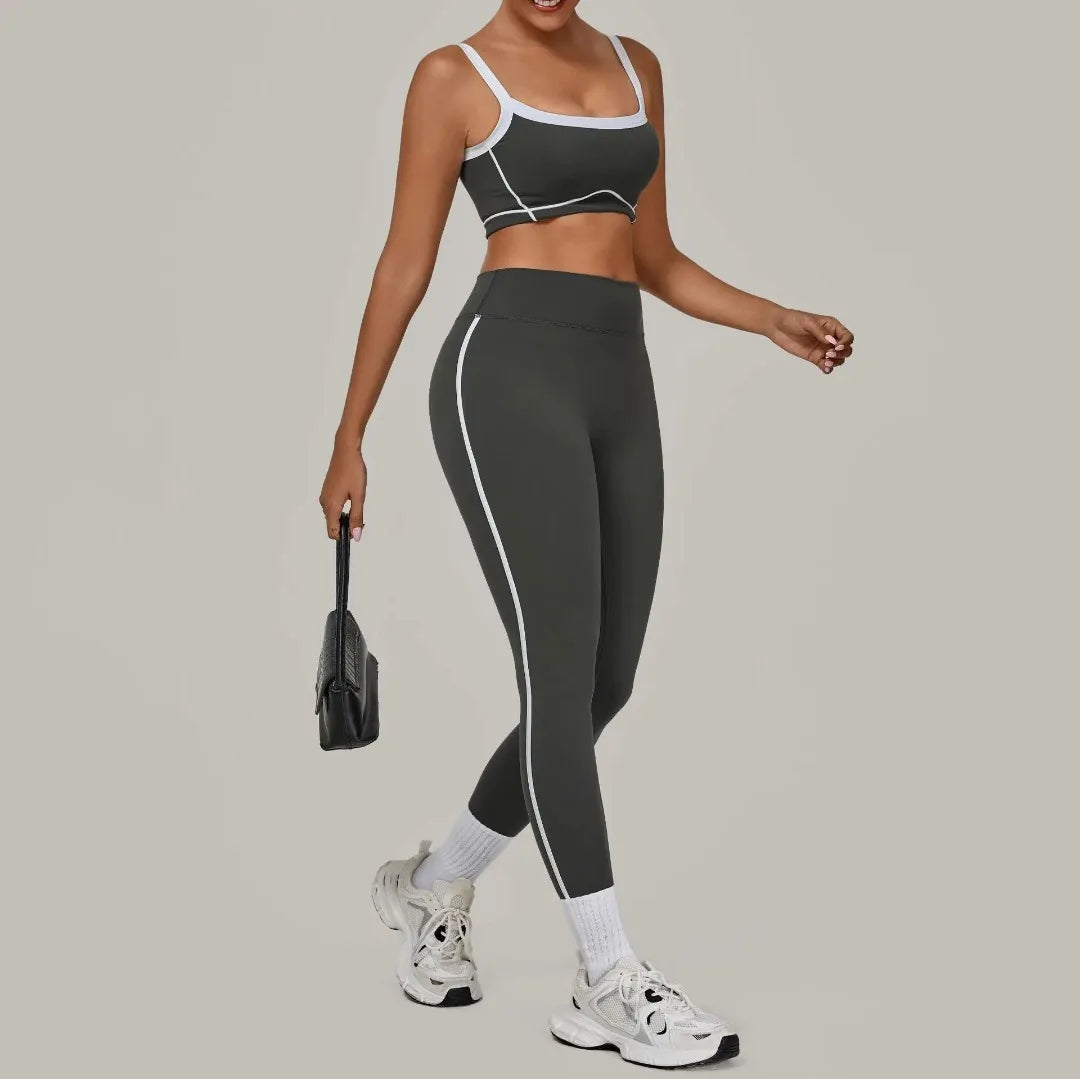 Women's Tight High Waist Peach Hip Yoga Set