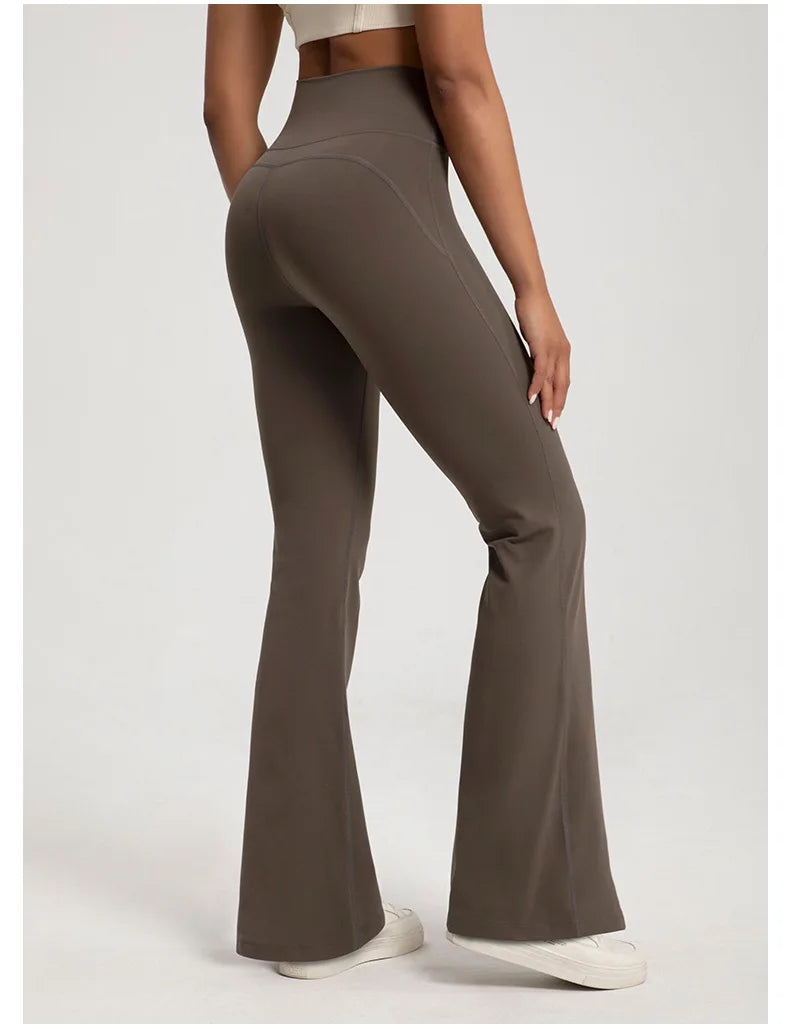 Naked High-Waisted Bell-Bottom Pants
