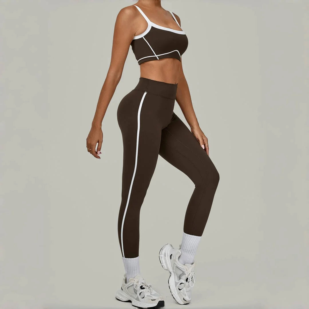 Women's Tight High Waist Peach Hip Yoga Set