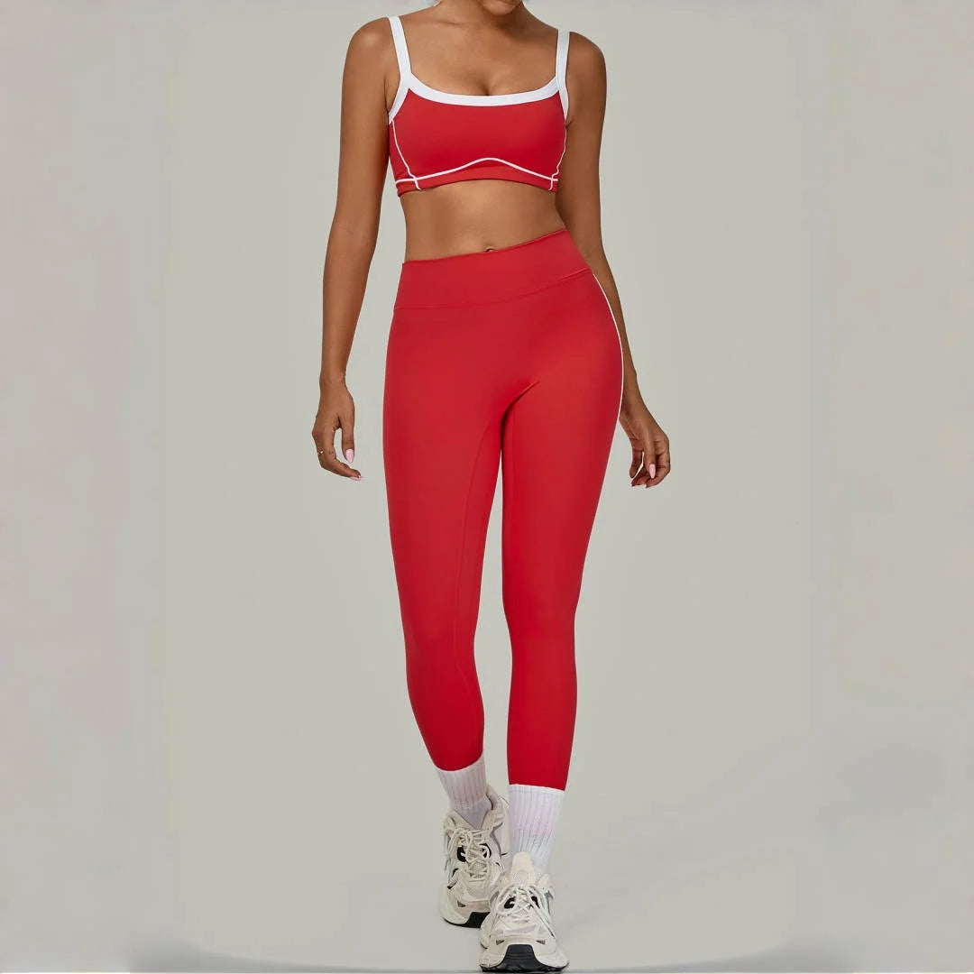 Women's Tight High Waist Peach Hip Yoga Set