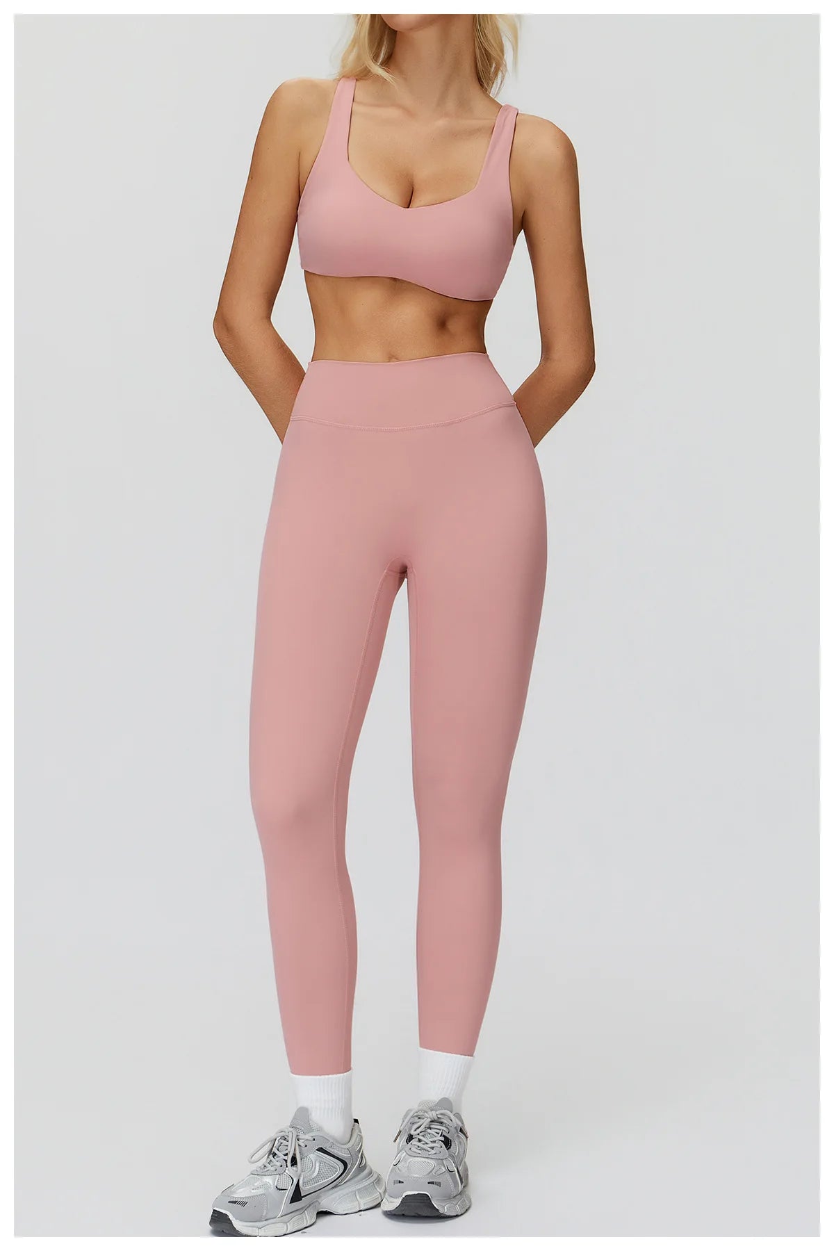 2PCS Yoga Set Women Quick Dry Gym Clothes