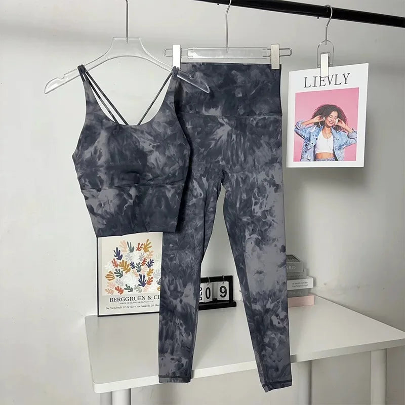 Tie-Dye Yoga Suit Set
