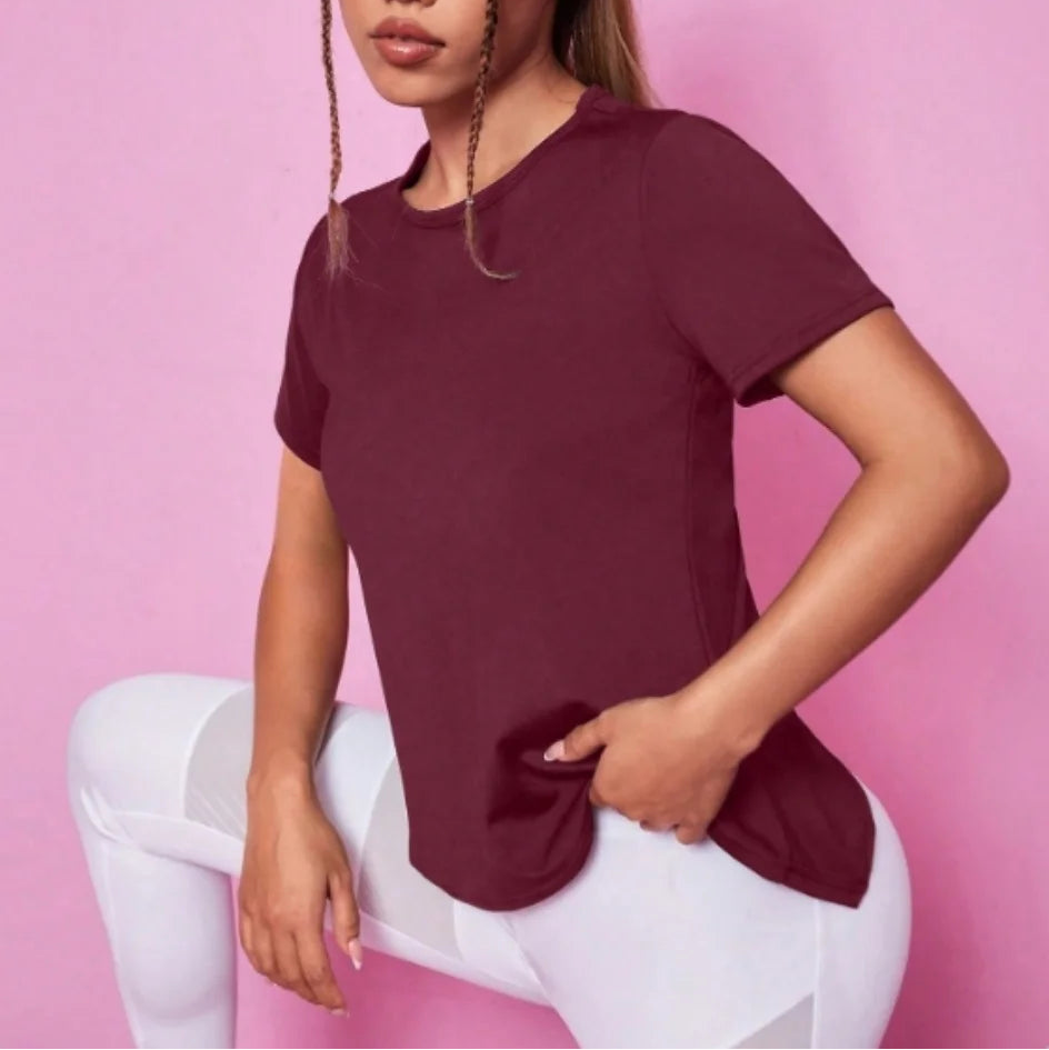Mesh Back Yoga T-Shirt