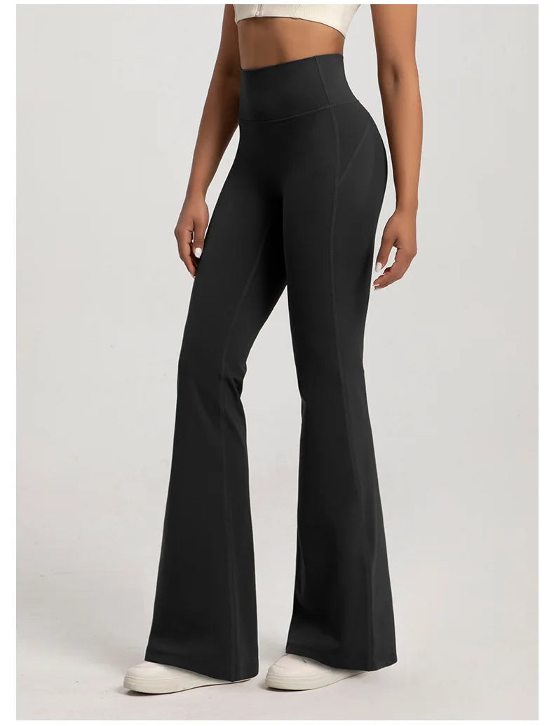 Naked High-Waisted Bell-Bottom Pants