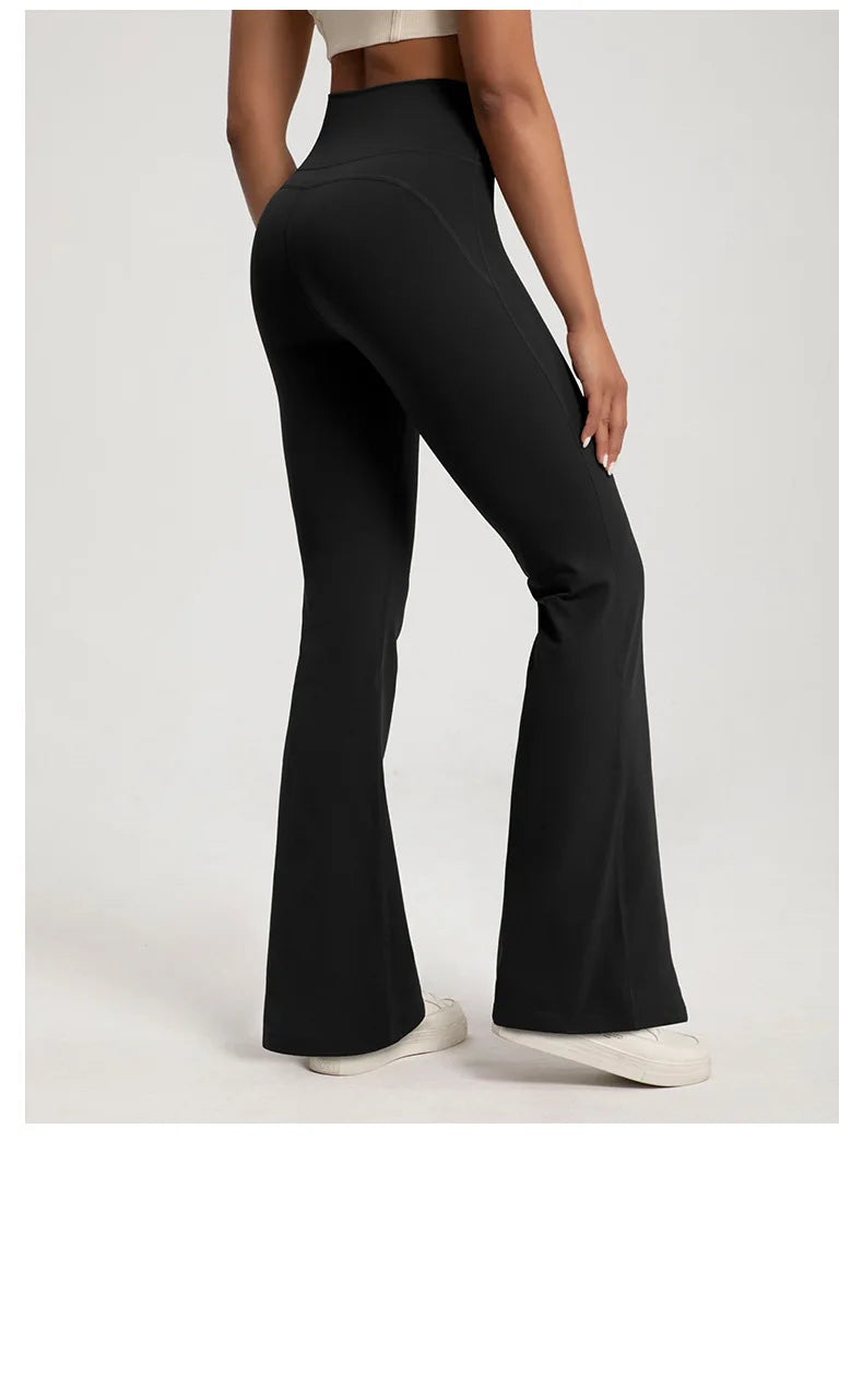 Naked High-Waisted Bell-Bottom Pants