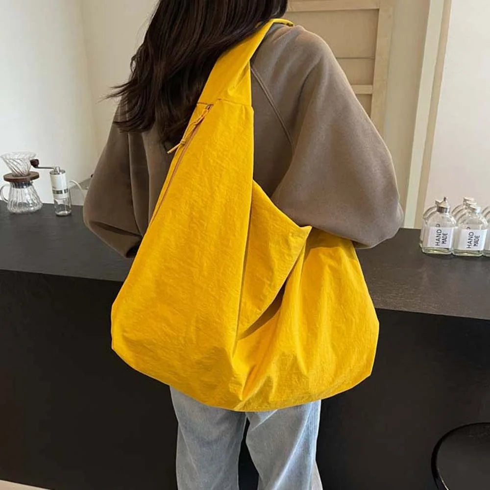 Casual Nylon Multi-Pocket Japanese-Style Tote