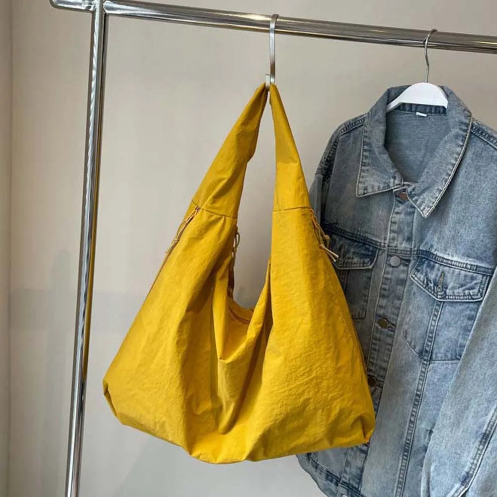 Casual Nylon Multi-Pocket Japanese-Style Tote