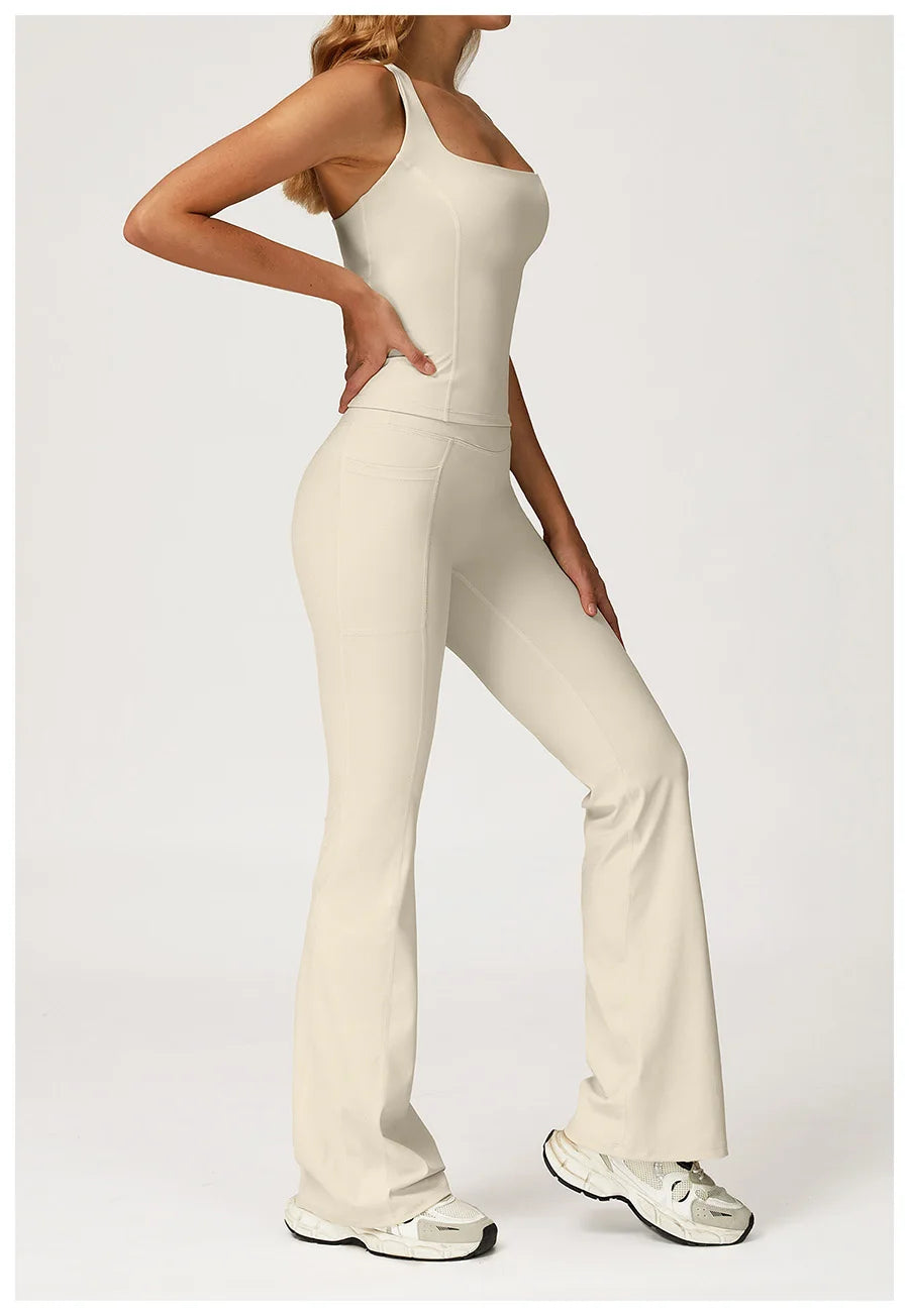 Yoga Set 2 Pieces Workout Outfits Fitness Sportswear