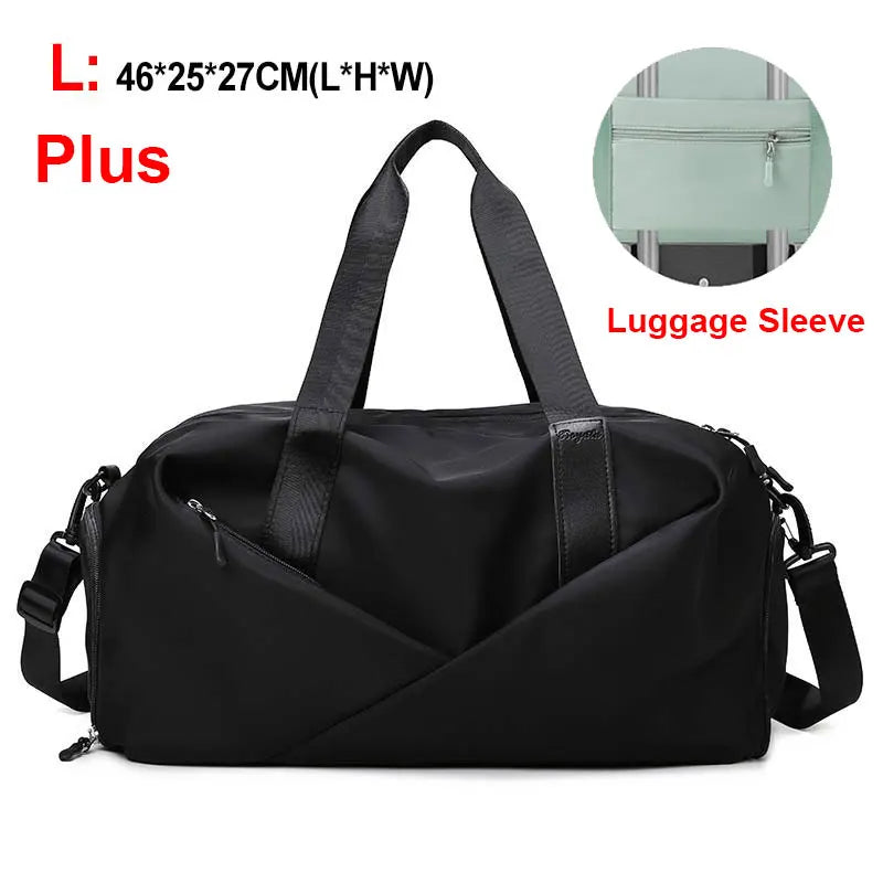 Women's Sports Gym Bag with Dry/Wet Compartments