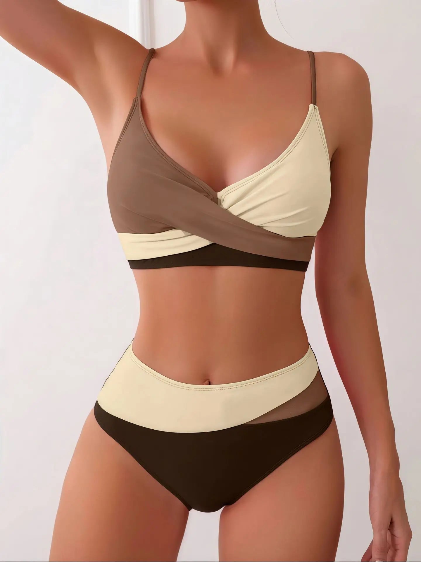 Patchwork Two-Piece Bikini Set