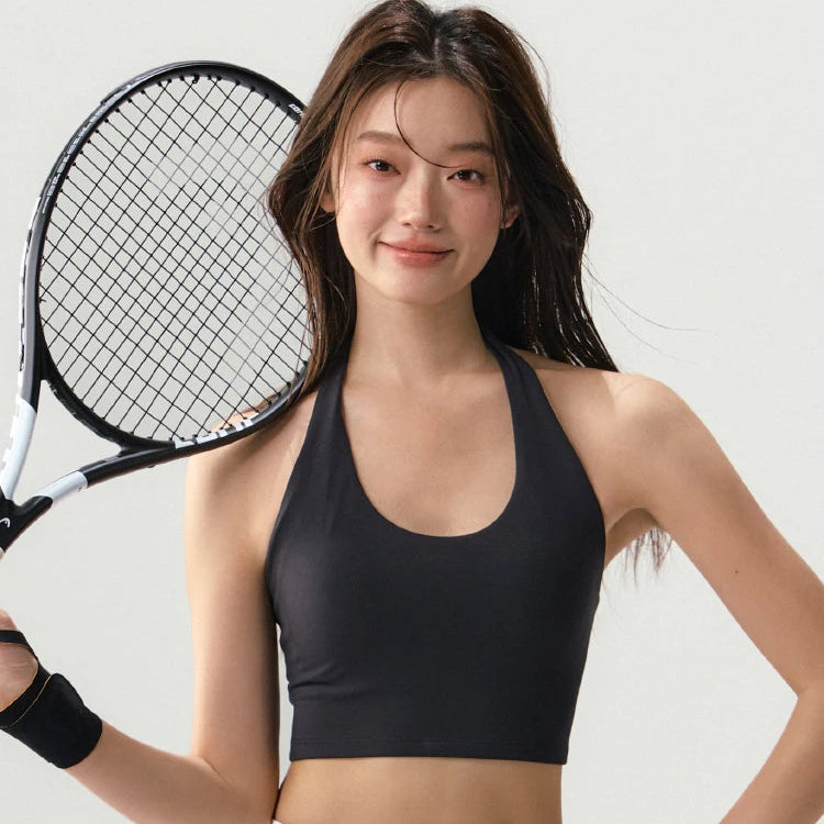 Sexy Backless Halter Sports Bra