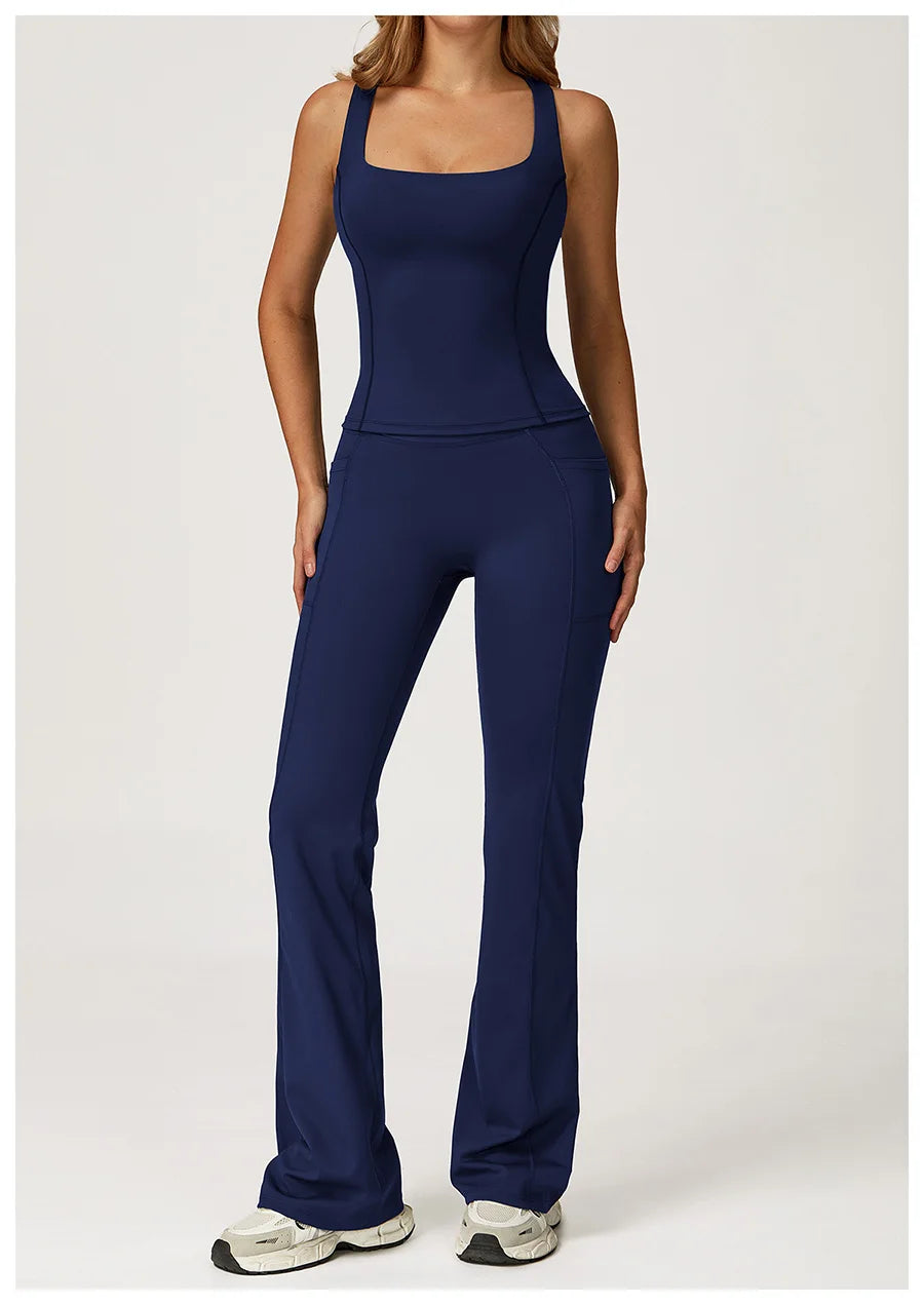 Yoga Set 2 Pieces Workout Outfits Fitness Sportswear