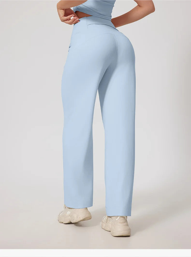 Women’s High-Waisted Wide-Leg Athletic Pants
