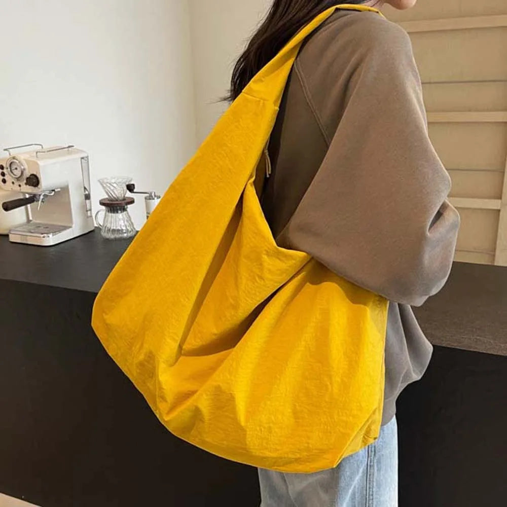 Casual Nylon Multi-Pocket Japanese-Style Tote