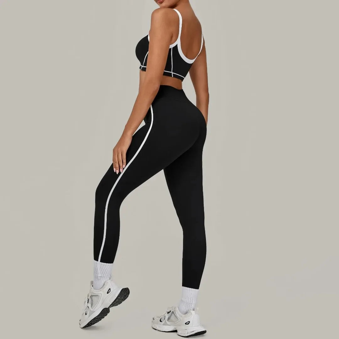 Women's Tight High Waist Peach Hip Yoga Set
