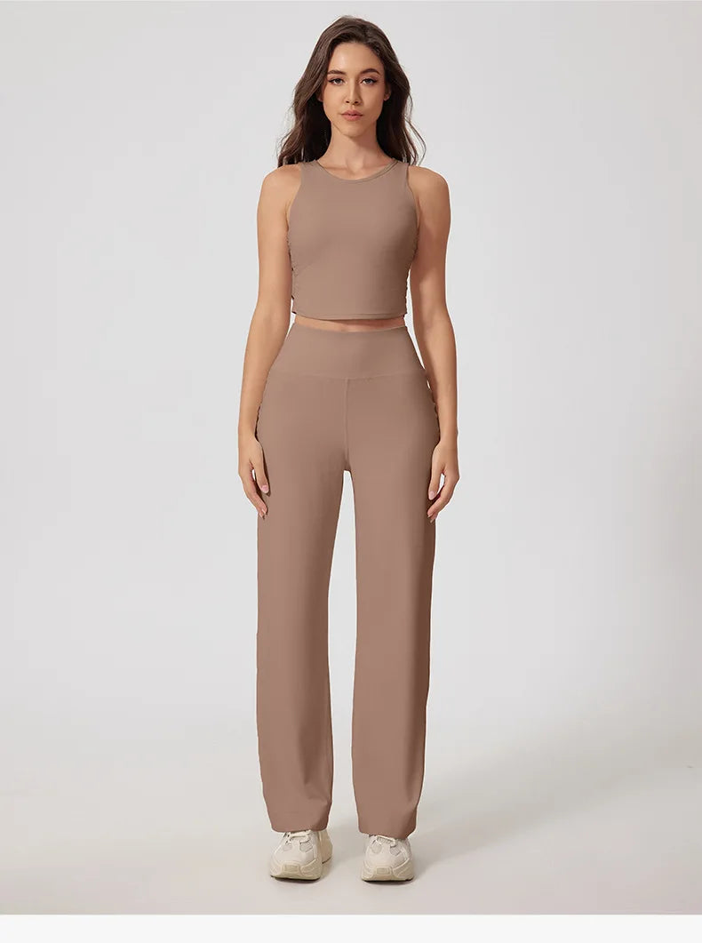Women’s High-Waisted Wide-Leg Athletic Pants