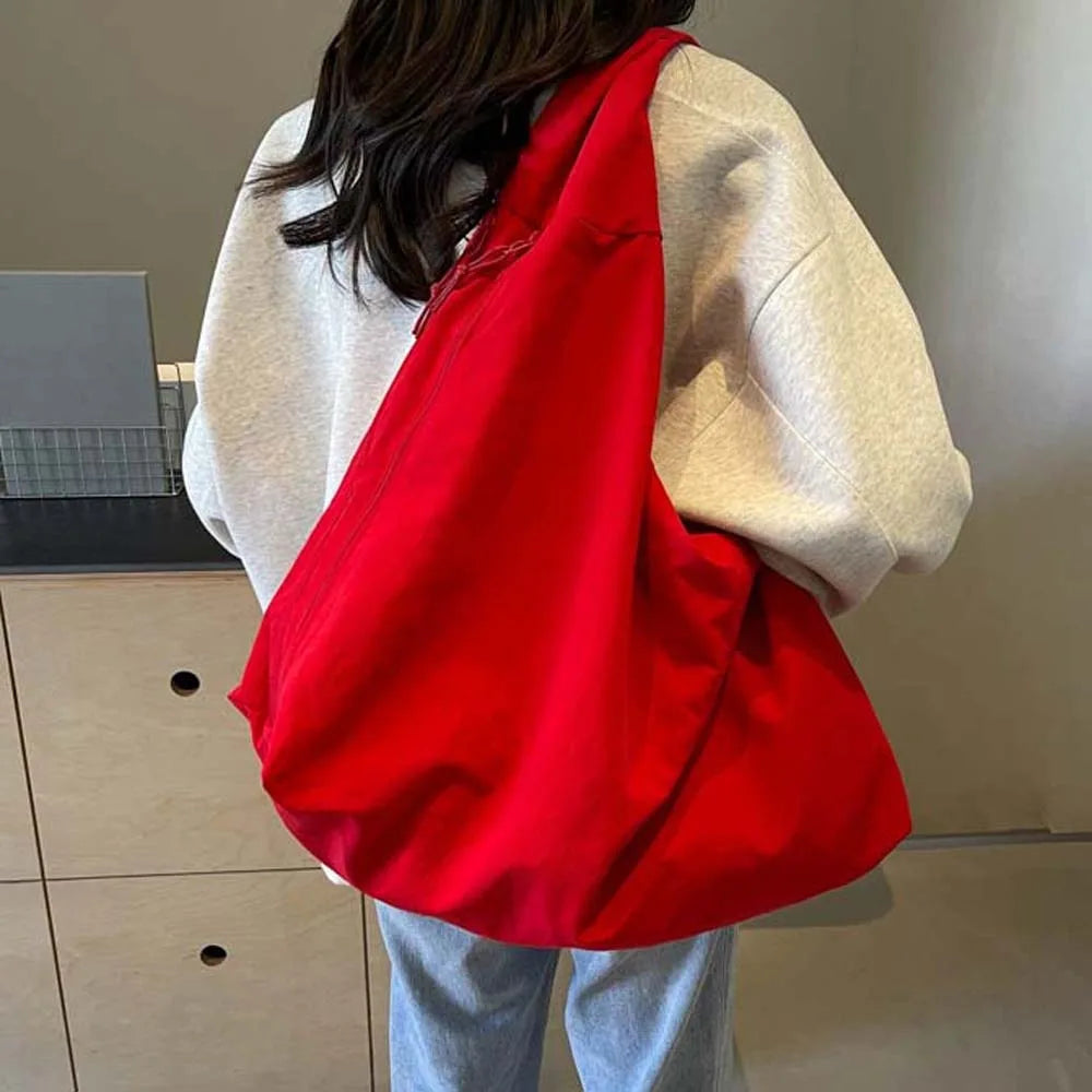 Casual Nylon Multi-Pocket Japanese-Style Tote