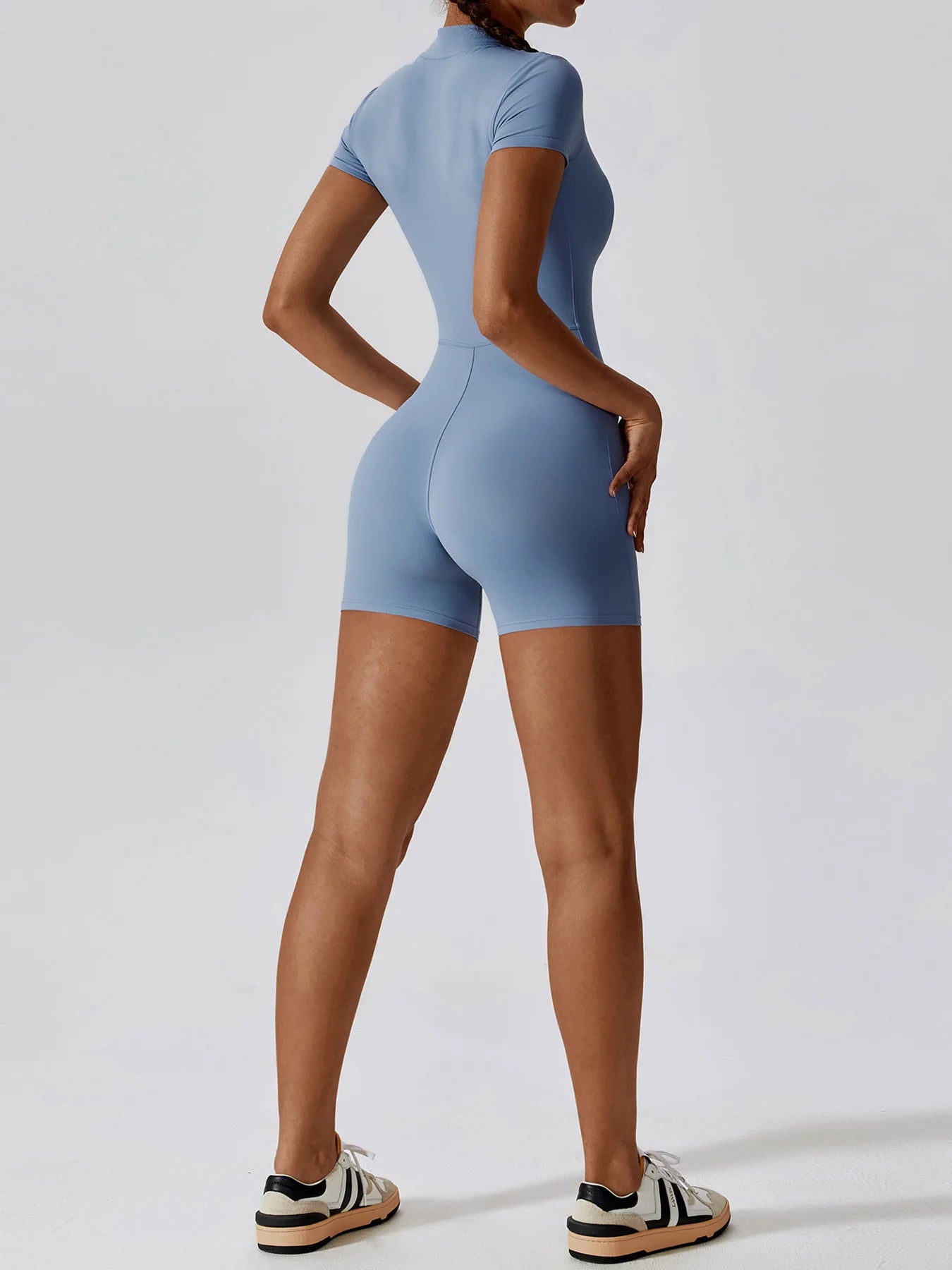 Combinaison de sport d'été à fermeture éclair