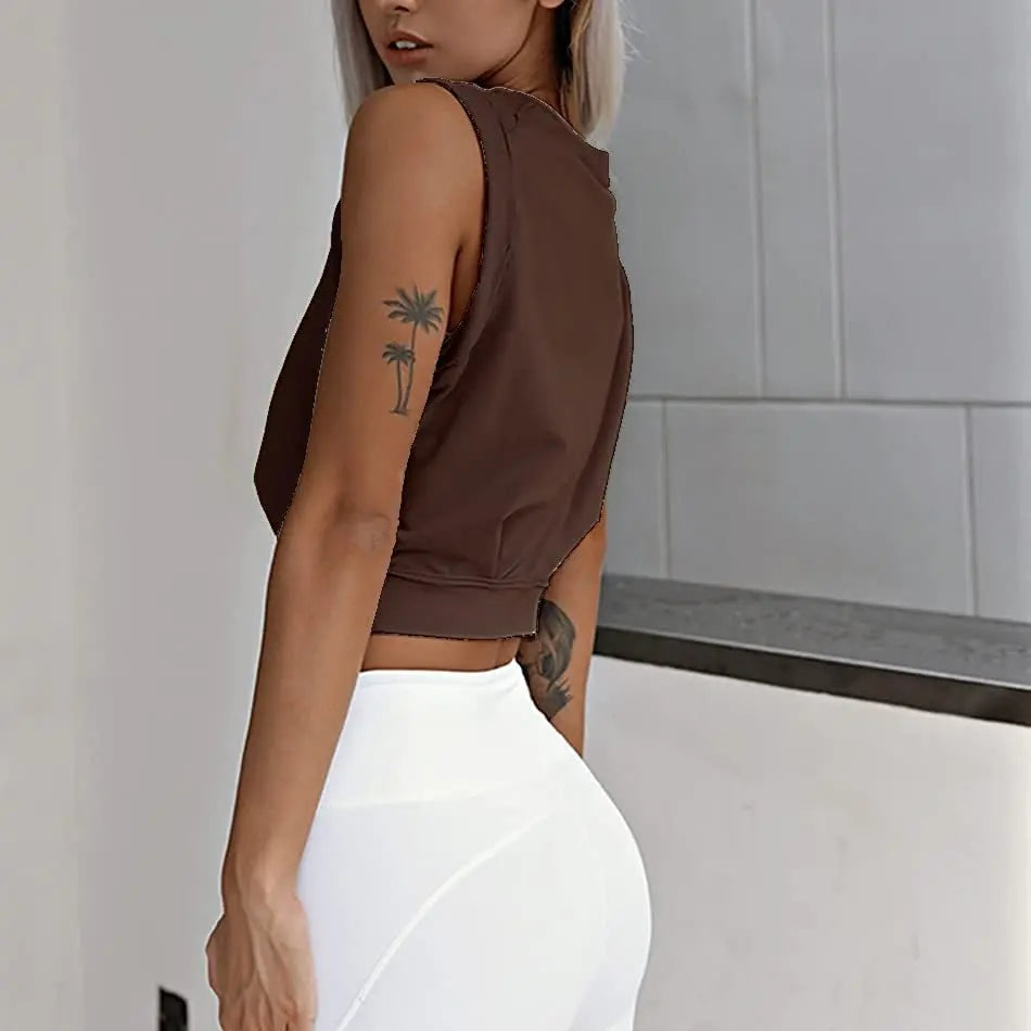 Crop Top Sleeveless Shirt