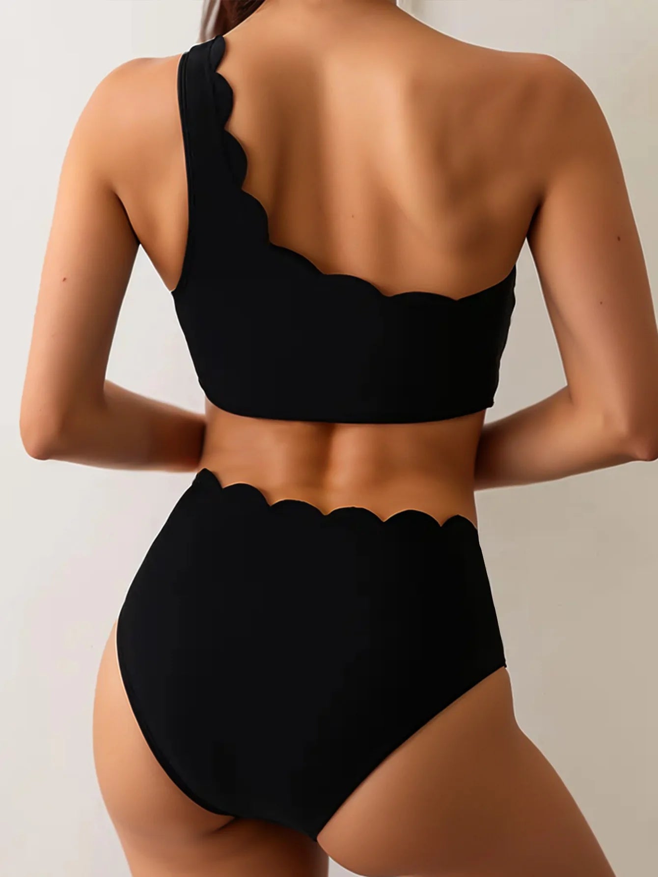 Sexy Black & White Patchwork Bikini