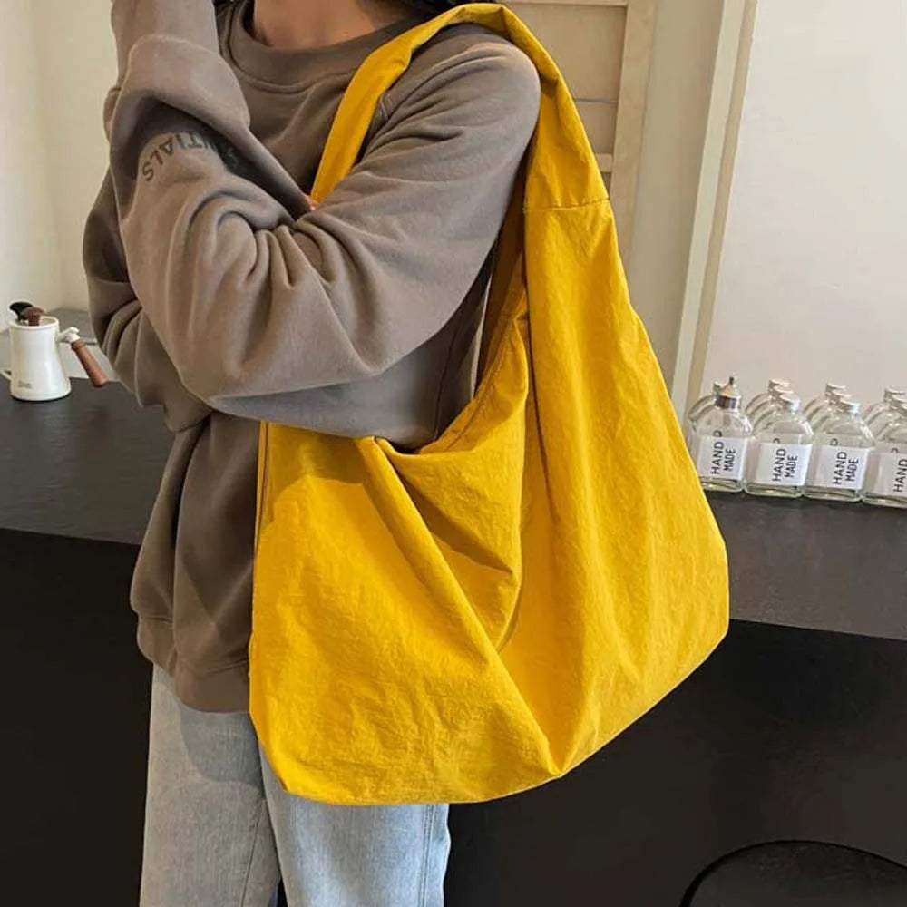Casual Nylon Multi-Pocket Japanese-Style Tote