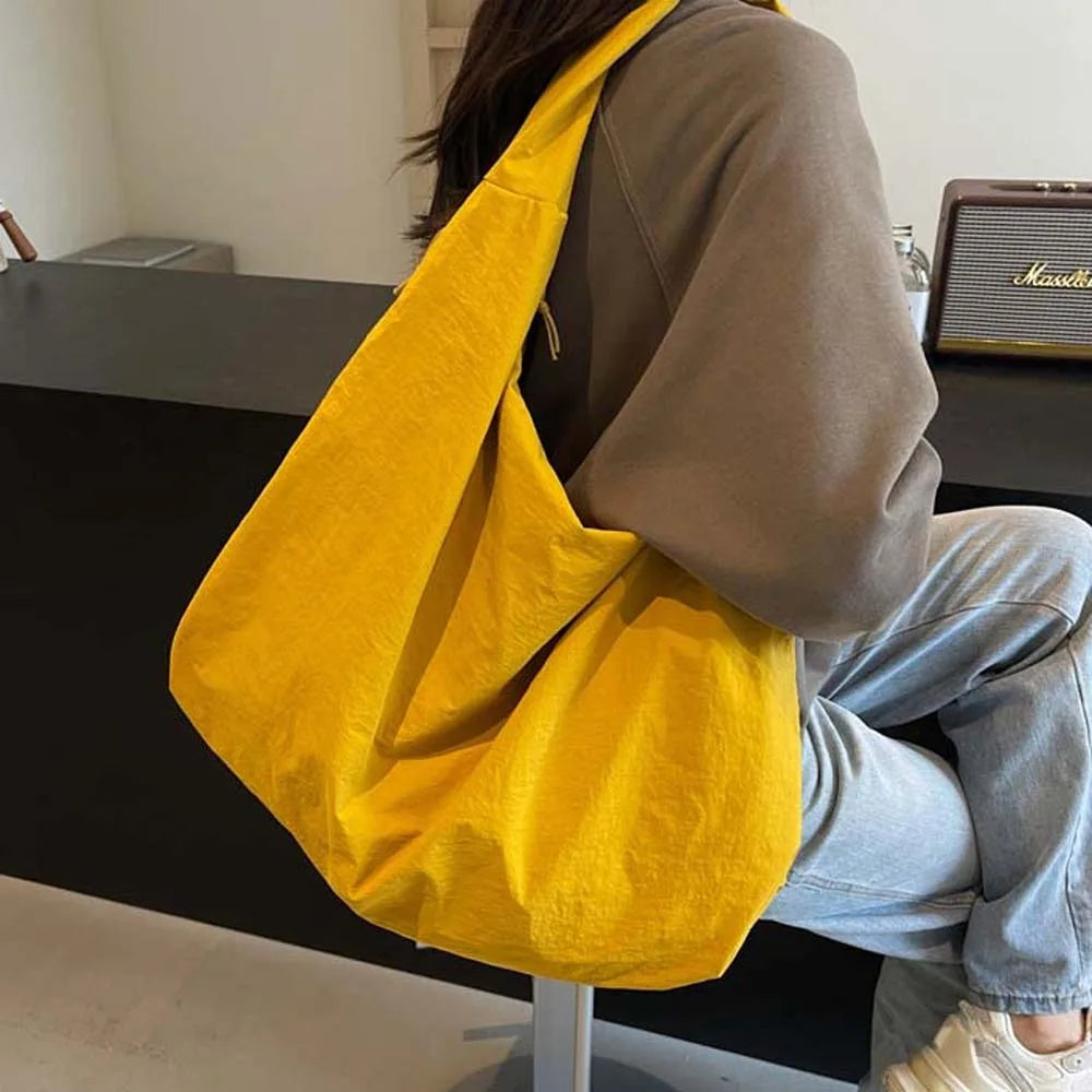 Casual Nylon Multi-Pocket Japanese-Style Tote