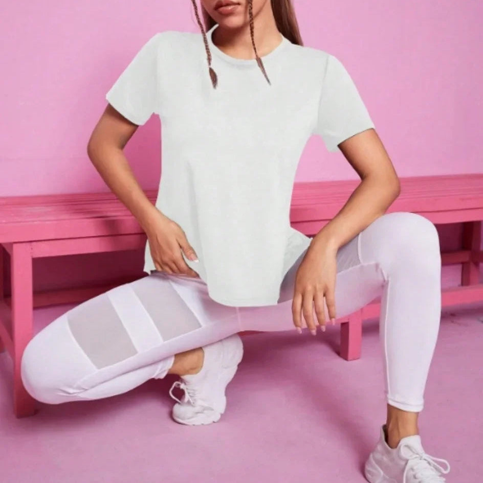 Mesh Back Yoga T-Shirt