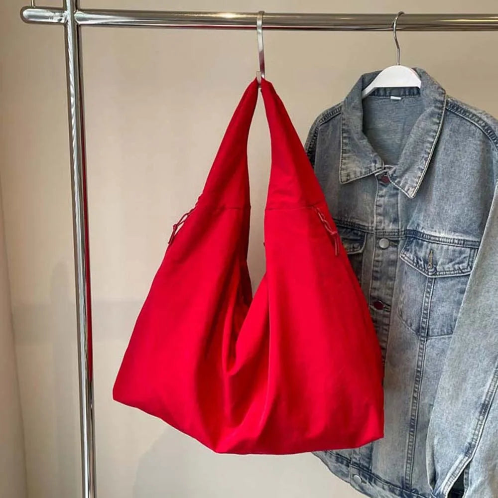 Casual Nylon Multi-Pocket Japanese-Style Tote