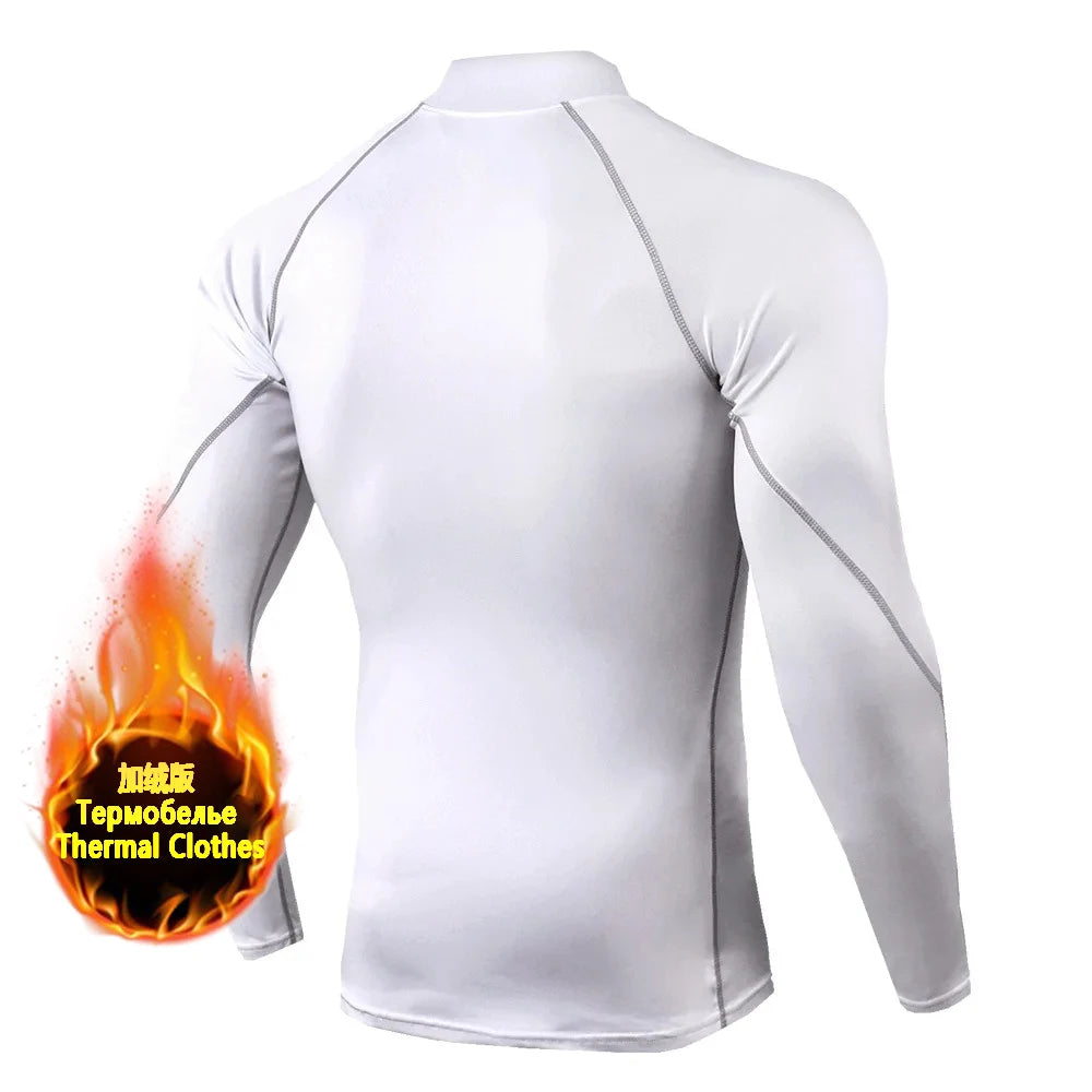 Ultra Soft Compression High Collar Man Tops