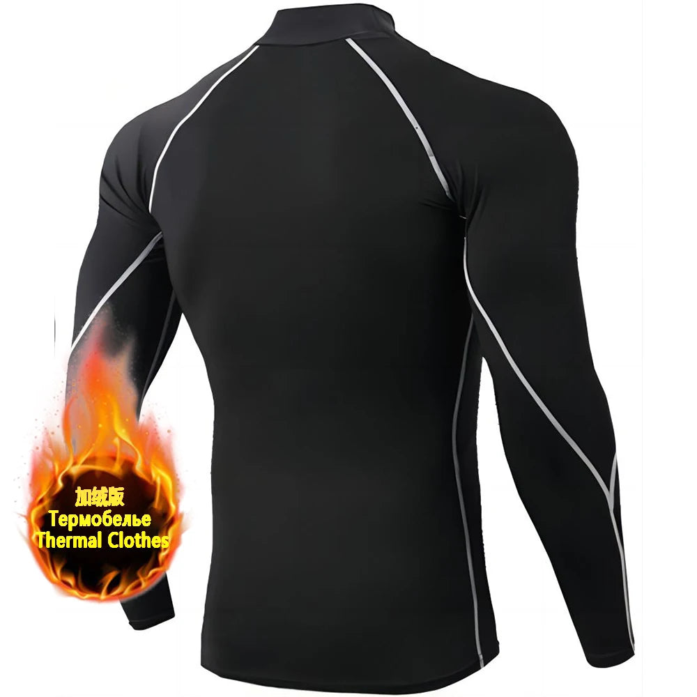 Ultra Soft Compression High Collar Man Tops