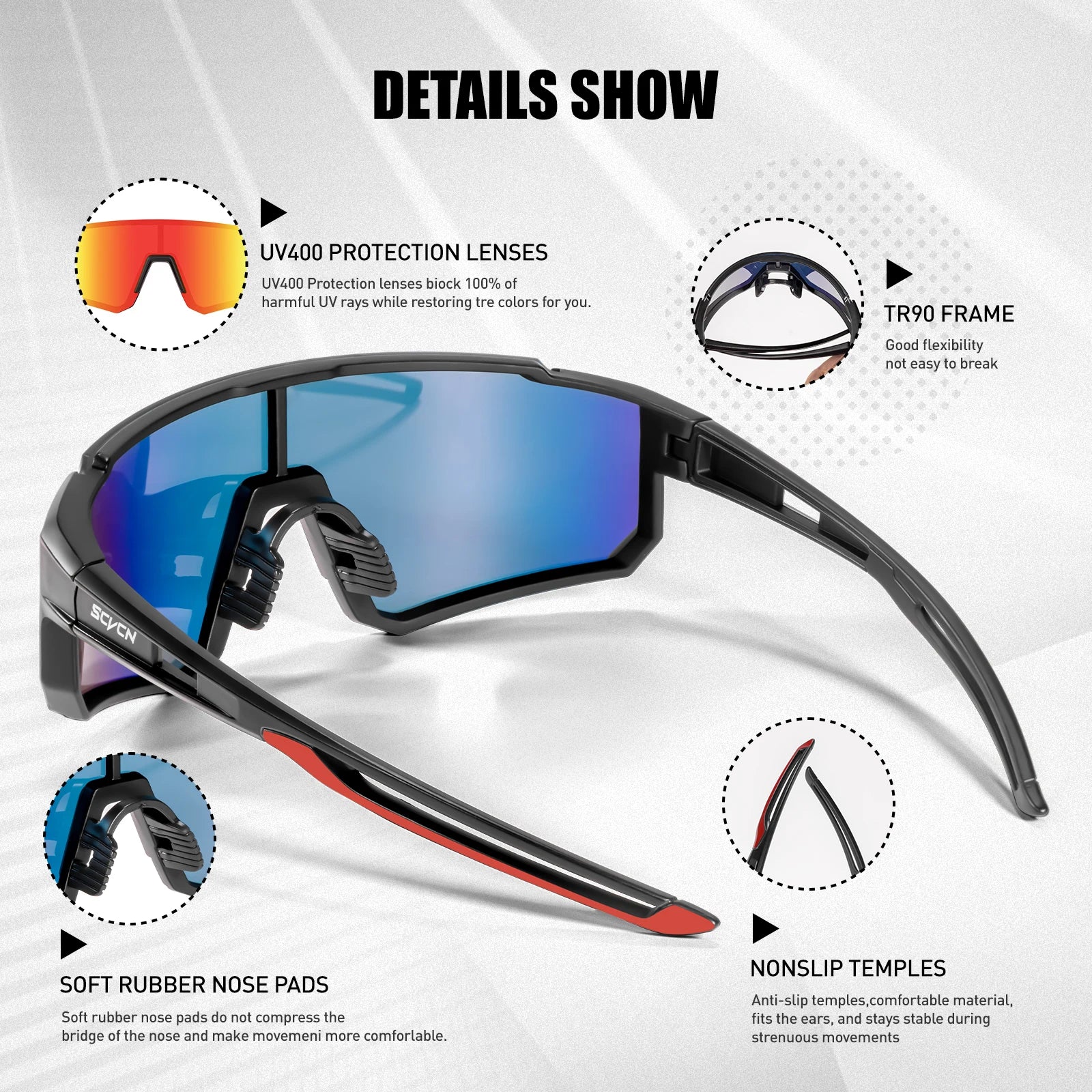 SCVCN New Outdoor Cycling Sunglasses