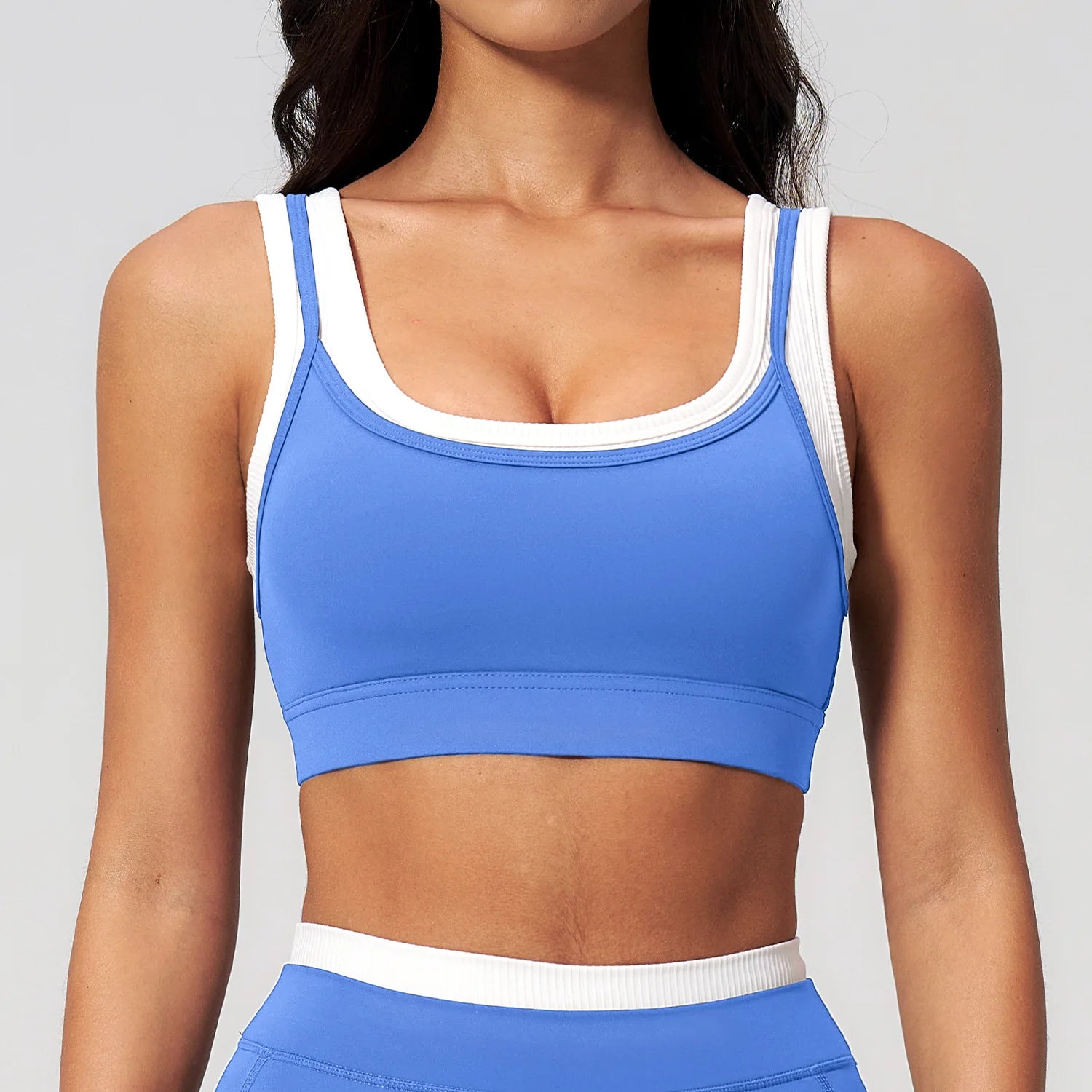 Contrast Trim Sports Bra