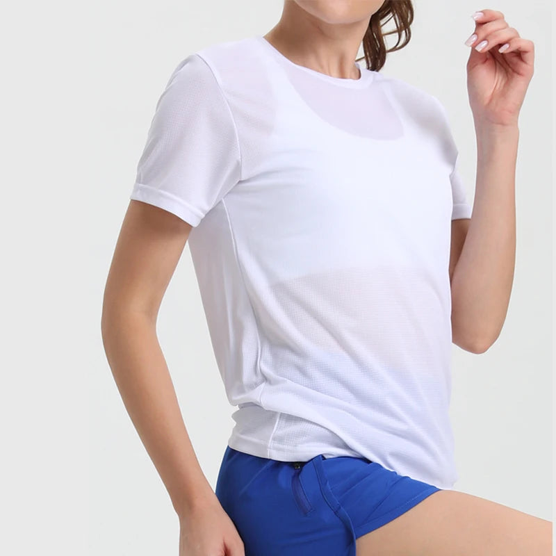Women's Solid Color Ultralight Quick-Dry Sport T-Shirt