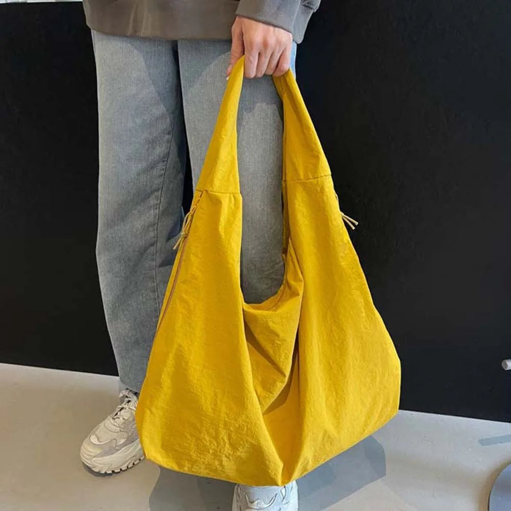 Casual Nylon Multi-Pocket Japanese-Style Tote