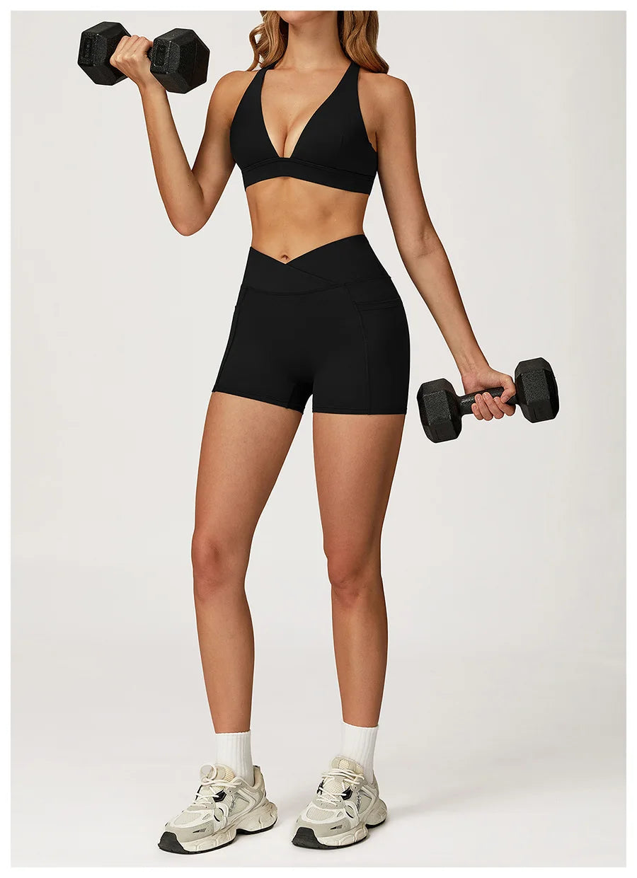 Yoga Set 2 Pieces Workout Outfits Fitness Sportswear