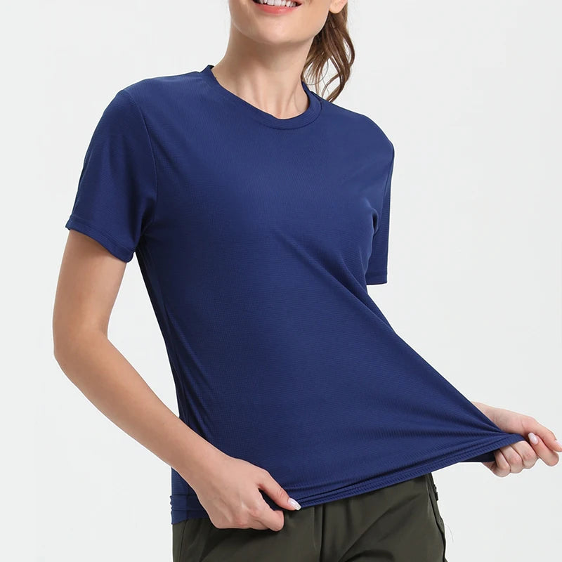 Women's Solid Color Ultralight Quick-Dry Sport T-Shirt