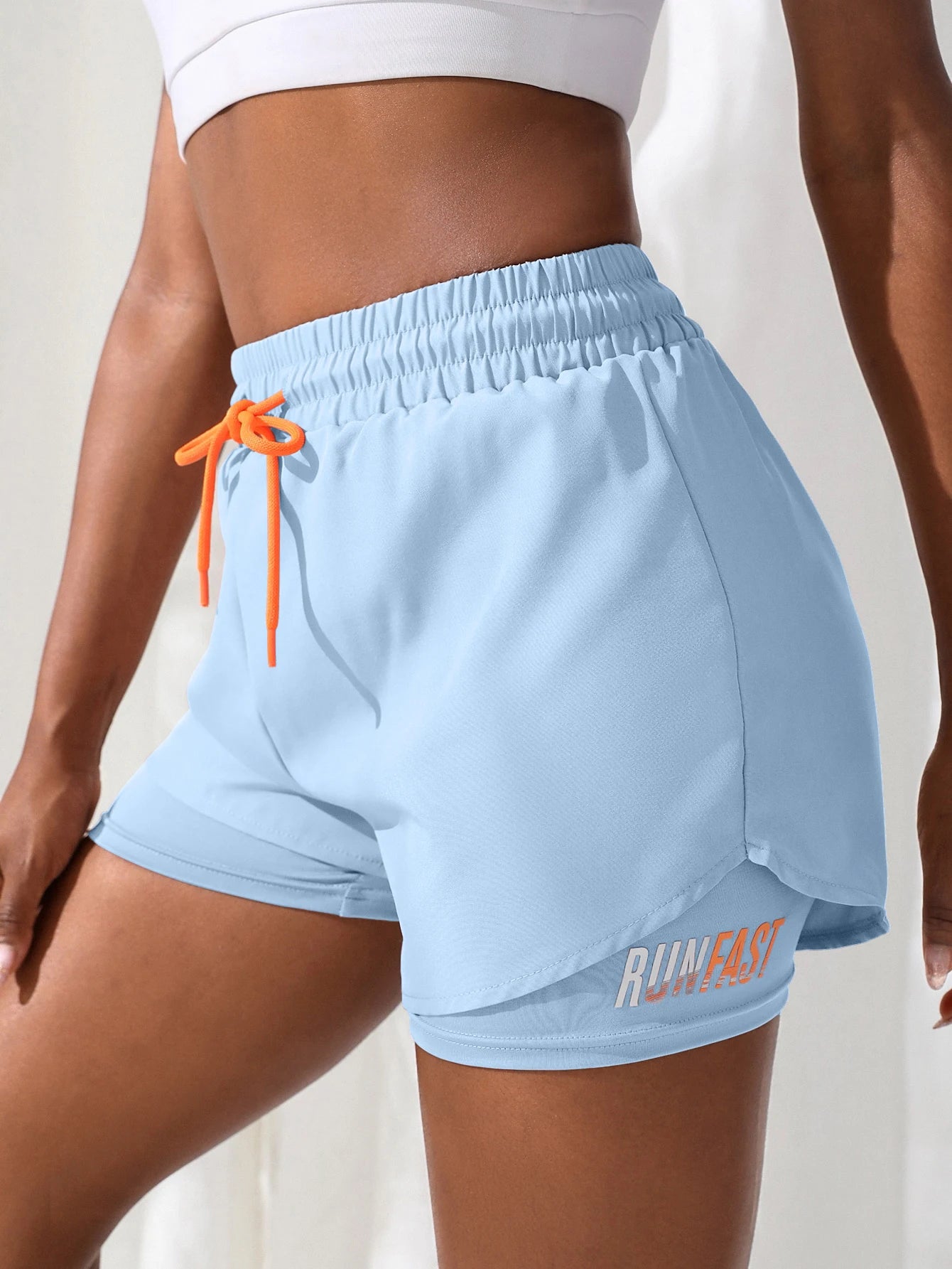 Women's High Rise Yoga Shorts with Elastic Proximity Control